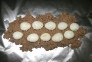 Kepeninis paštetas su putpelių kiaušinukais