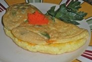 Omletas su šernienos paštetu