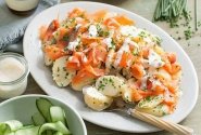 Bulvių salotos su lašiša