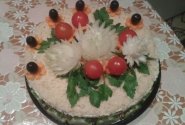 Tuno - lašišos užkandinis tortas