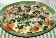 Tirolietiškas omletas su grybais