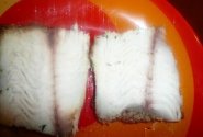 Kepta jūros ešerio filė krevečių padaže