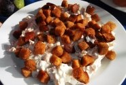 Pupelių ir duonos mišrainė