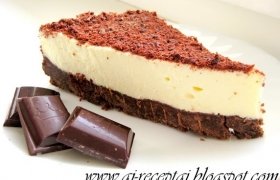 Nekeptas šokoladinis sūrio tortas (Cheesecake)