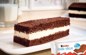 Biskvitinis plokštainis "Kinder Milk Slice"