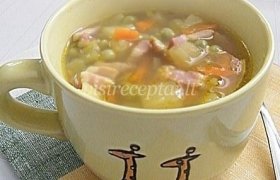 Daržovių sriuba su šonine