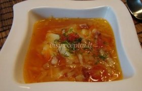 Pomidorinė kopūstų sriuba