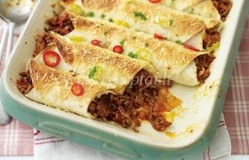 Vištienos Enchiladas su padažu Mole