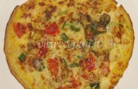 Omletas su kumpiu