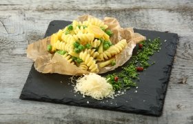 Fusilli makaronai su Prancūzišku daržovių mišiniu