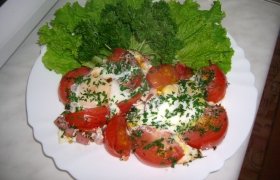 Karališka kiaušinienė su pomidorais