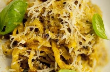 Makaronų pasta "Tagliatelle Siciliana" su mėsos Ragu padažu