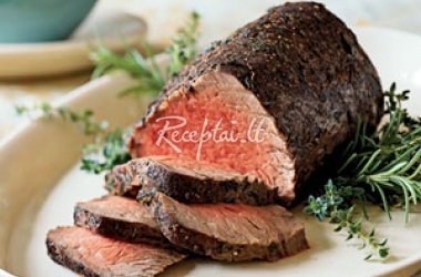 Arvydo Londono kepsnys su prieskoniais (London Broil)