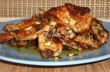 Kepta kiškiena marinate