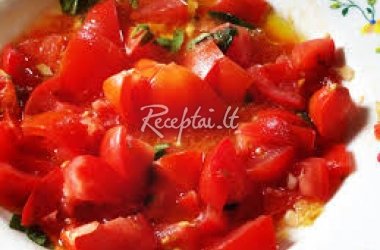 Saldžiarūgštė pomidorų mišrainė
