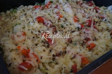 Makaronų vamzdelių apkepas
