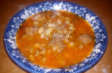 Karštas aštrus užkandis iš pupelių