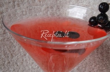 Aronijų ir obuolių želė