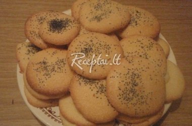 Pūkučių sausainiai su "DanSukker" milteliniu cukrumi