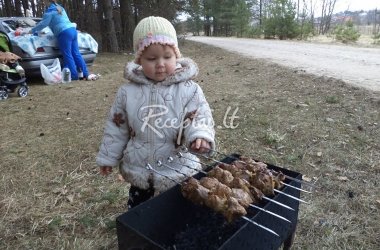 Šašlykai garstyčių marinate